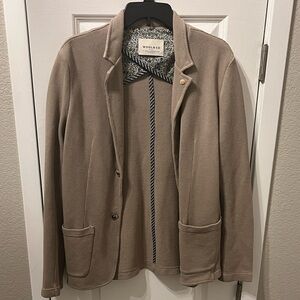 EC Wool & Co Men's Beige Lightweight Blazer